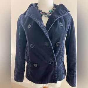 Gap women’s Navy Corduroy Jacket Blazer Coat